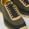 Camper Groene Stoffen En Nubuck Herensneakers