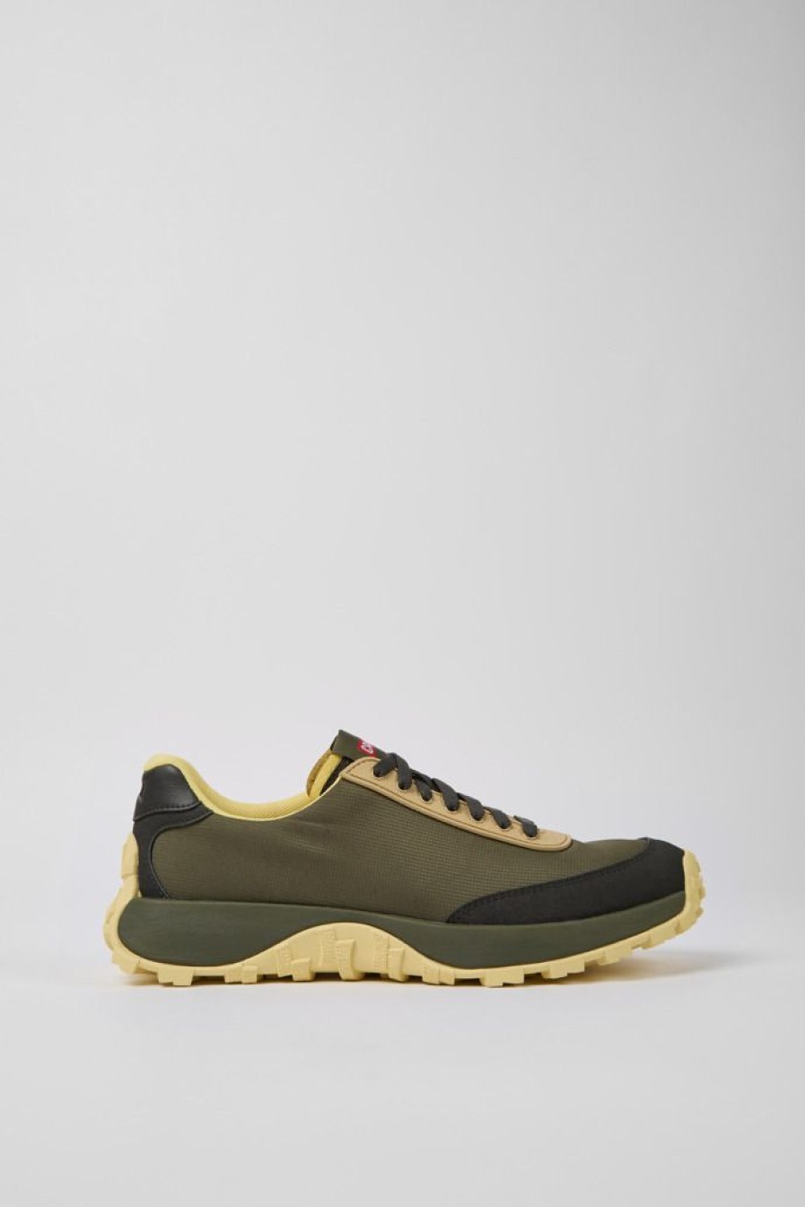 Camper Groene Stoffen En Nubuck Herensneakers