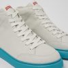 Camper Witte Herensneakers Van Ongeverfd Leer