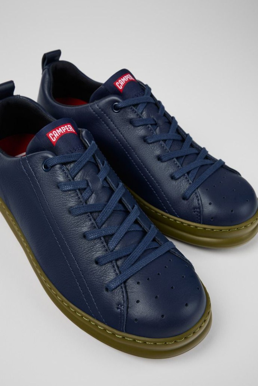 Camper Blauwe Leren Sneaker Voor Heren