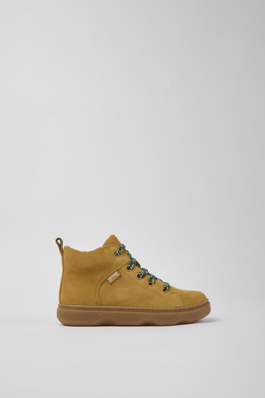 Camper Bruine Nubuck Kinder-Enkelboots