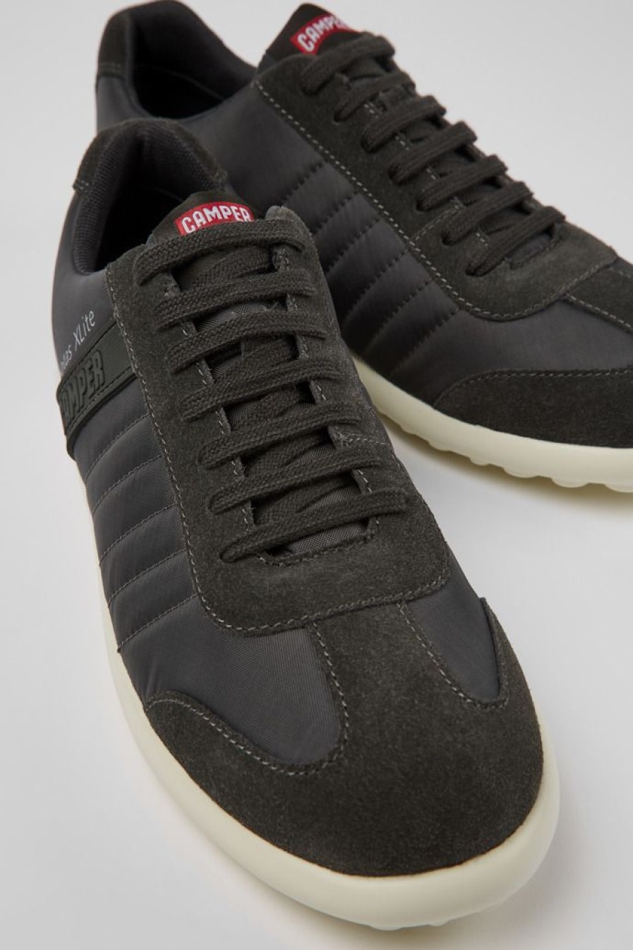 Camper Grijze Oxford Sneaker Van Textiel/Nubuck Voor Heren