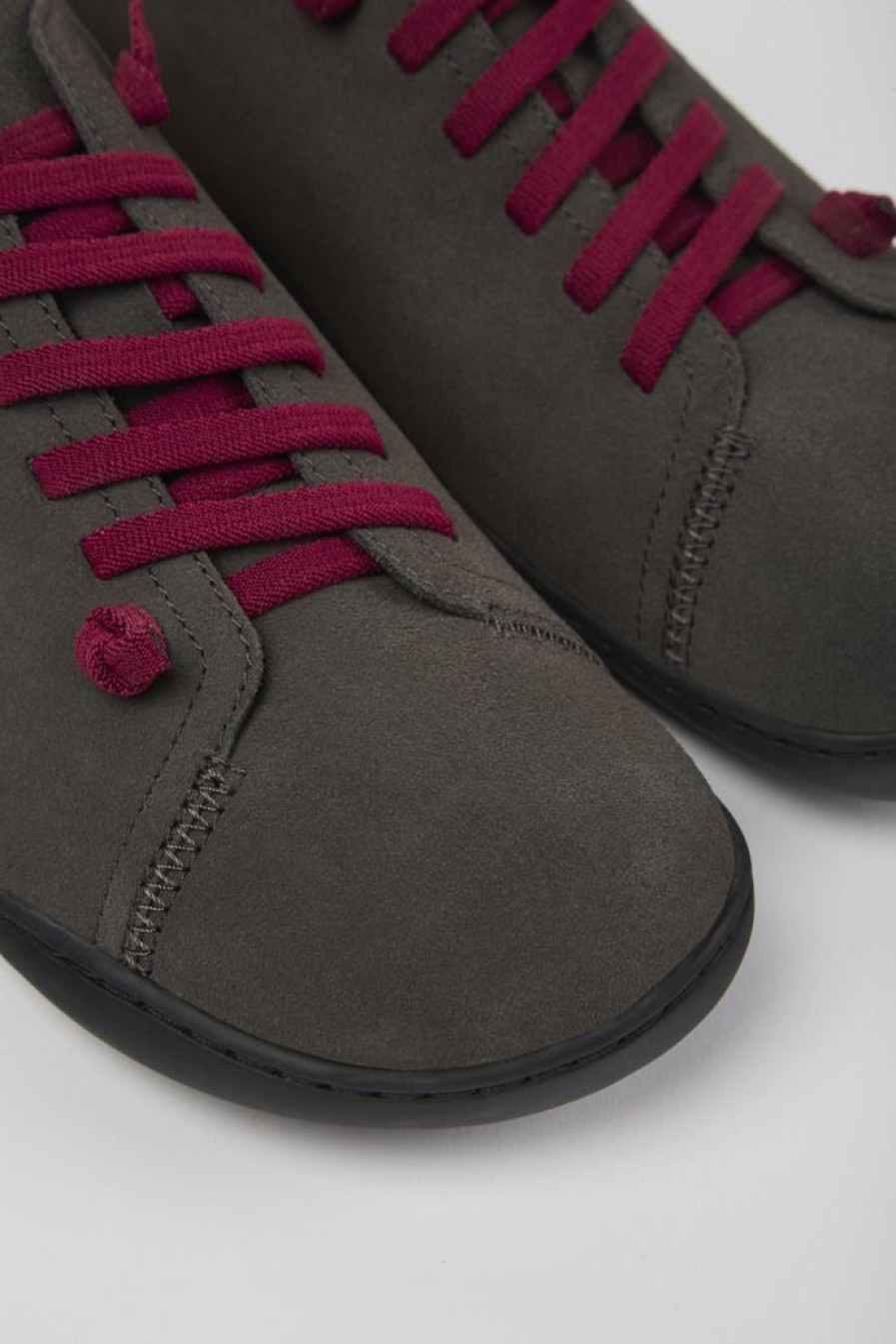 Camper Grijze Nubuck Herenschoenen