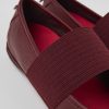 Camper Bordeaux Leren Ballerina'S Voor Dames