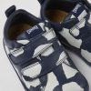 Camper Blauw Met Witte Leren Kinderschoenen