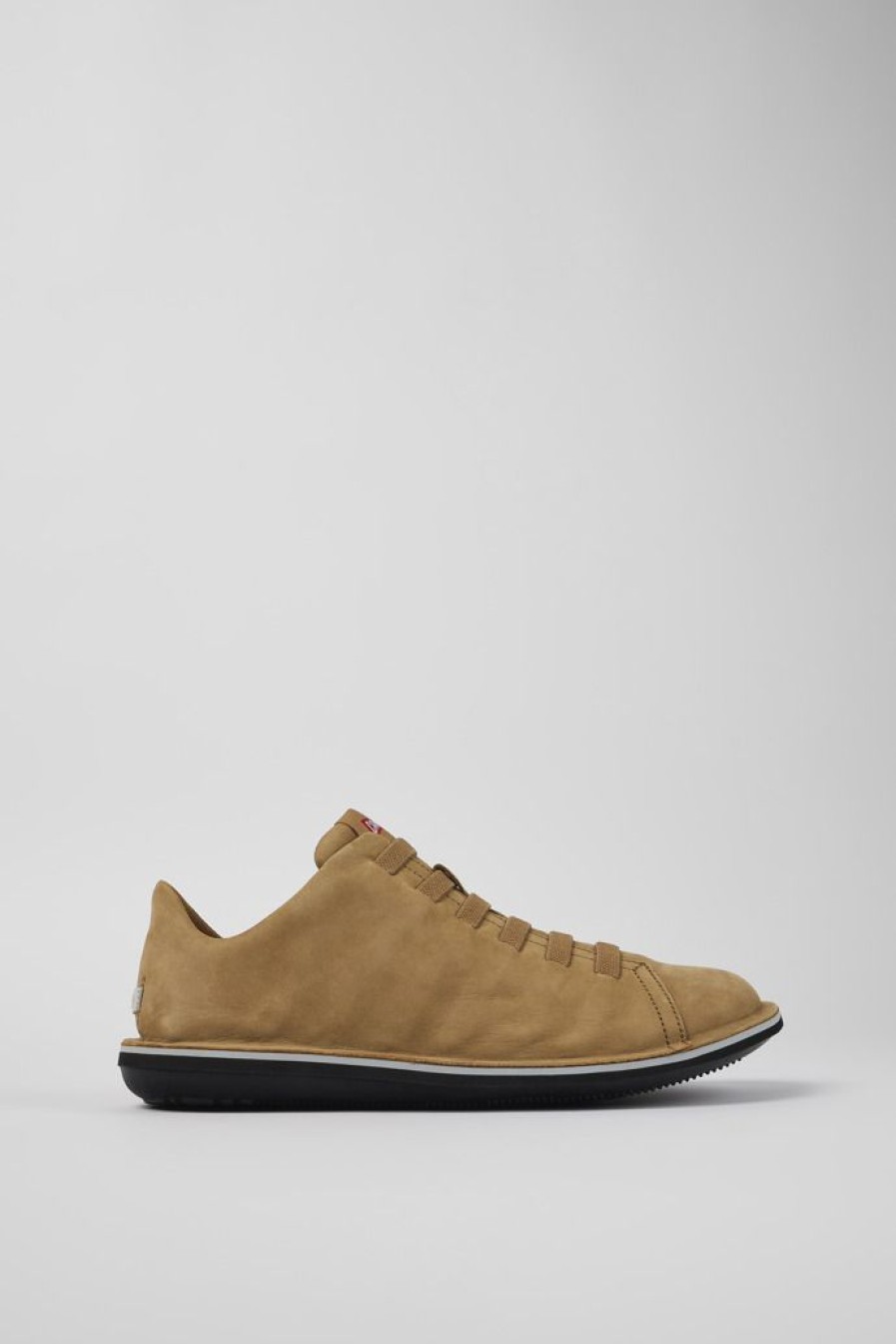 Camper Bruine Lage Nubuck Sneaker Voor Heren