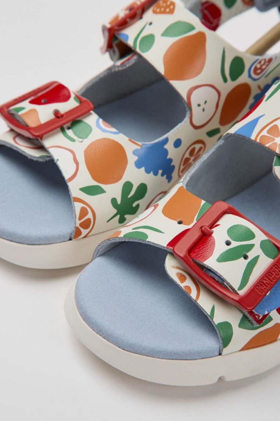 Camper Meerkleurige Leren Kindersandalen