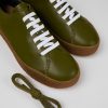 Camper Groene Leren Sneaker Voor Heren