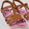 Camper Bruine Leren Kindersandalen