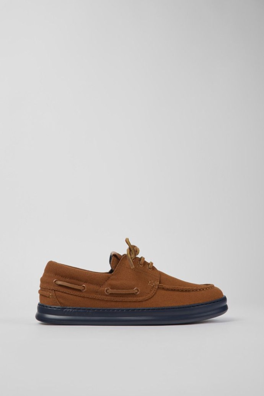 Camper Bruine Stoffen Herensneakers