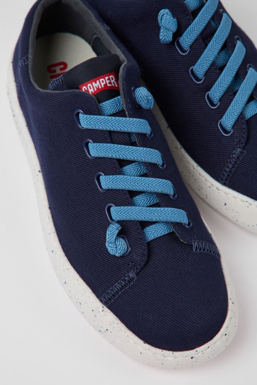 Camper Blauwe Stoffen Damessneakers