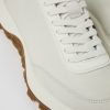 Camper Witte Damessneakers Van Ongeverfd Leer