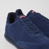 Camper Blauwe Nubuck Herensneakers