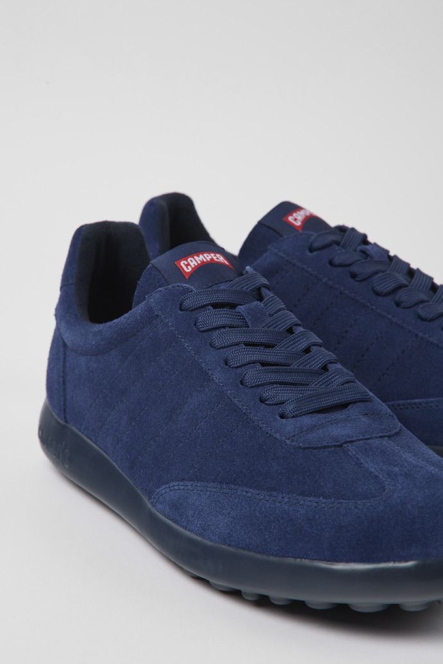 Camper Blauwe Nubuck Herensneakers