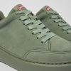 Camper Groene Nubuck Herensneakers