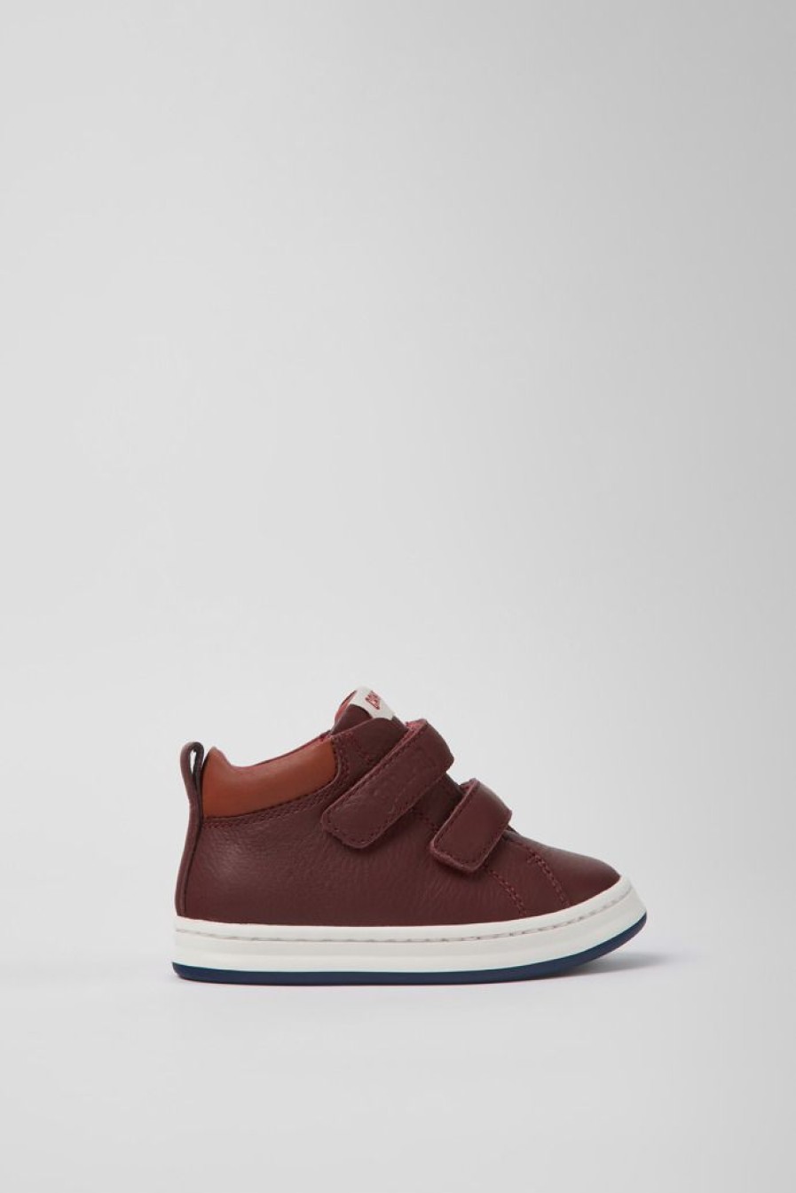 Camper Bordeaux Leren Kindersneakers