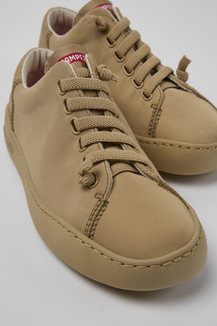 Camper Beige Textiel Sneaker Voor Dames