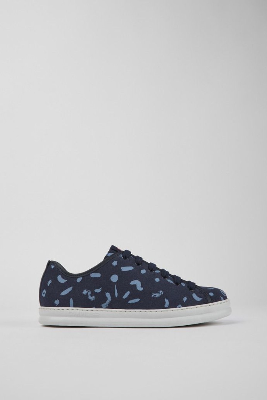 Camper Meerkleurige Nubuck En Leren Herensneakers