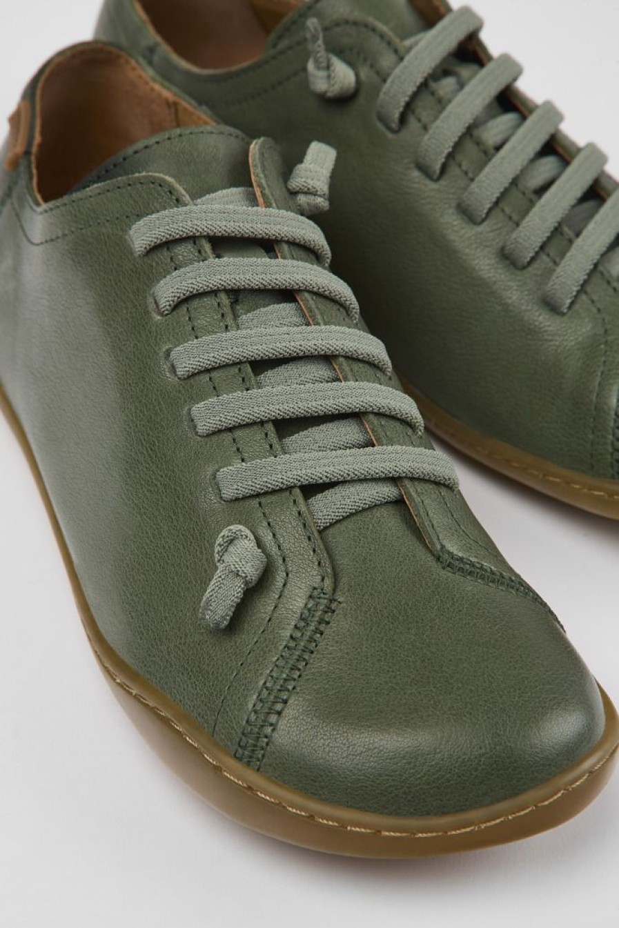 Camper Groene Leren Damesschoenen