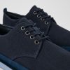 Camper Blauwe Blucher Van Textiel/Nubuck Voor Heren