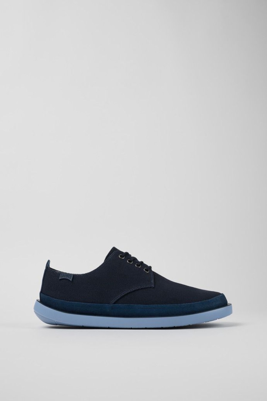 Camper Blauwe Blucher Van Textiel/Nubuck Voor Heren