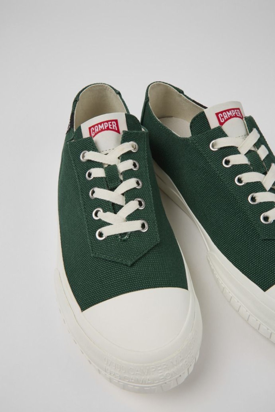 Camper Groene Herensneakers Van Gerecycled Katoen