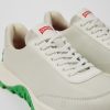 Camper Witte Sneaker Van Leer/Textiel Voor Heren