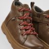 Camper Bruine Leren Kinder-Enkelboots