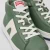 Camper Groen Met Witte Leren Kinder-Enkelboots