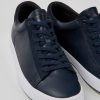 Camper Blauwe Herensneakers Van Leer En Nubuck