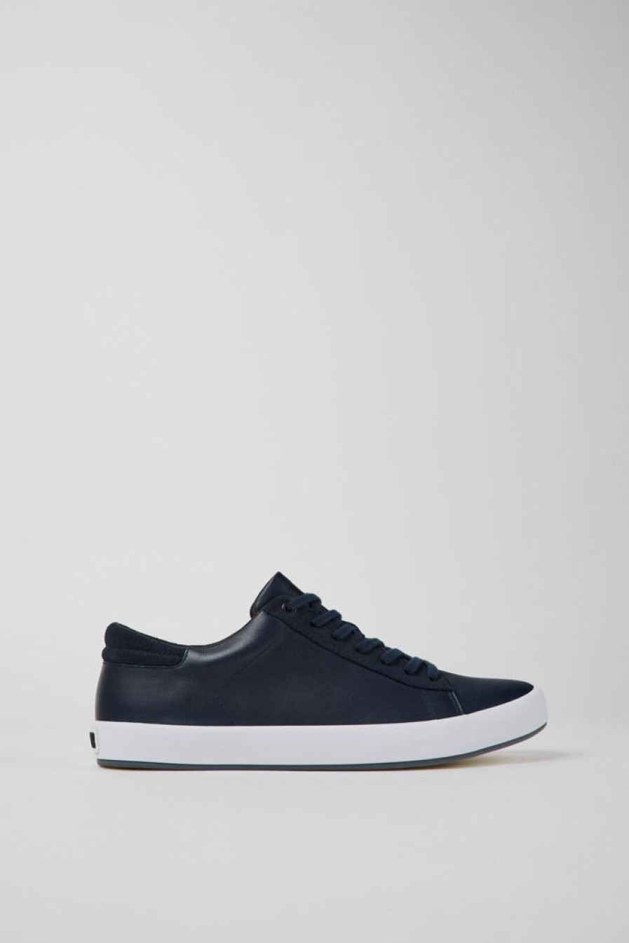 Camper Blauwe Herensneakers Van Leer En Nubuck