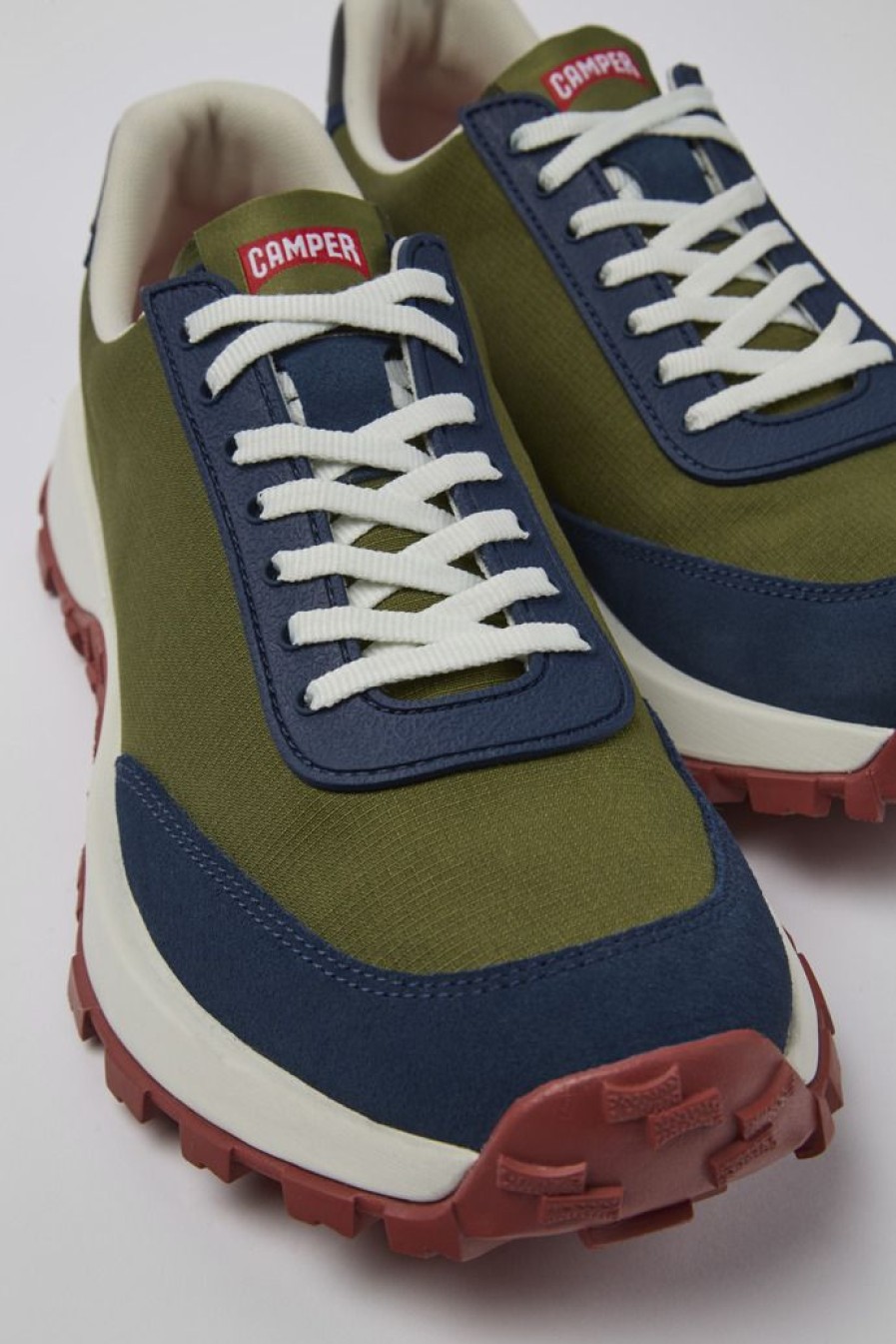 Camper Groene Sneaker Van Textiel/Nubuck Voor Heren