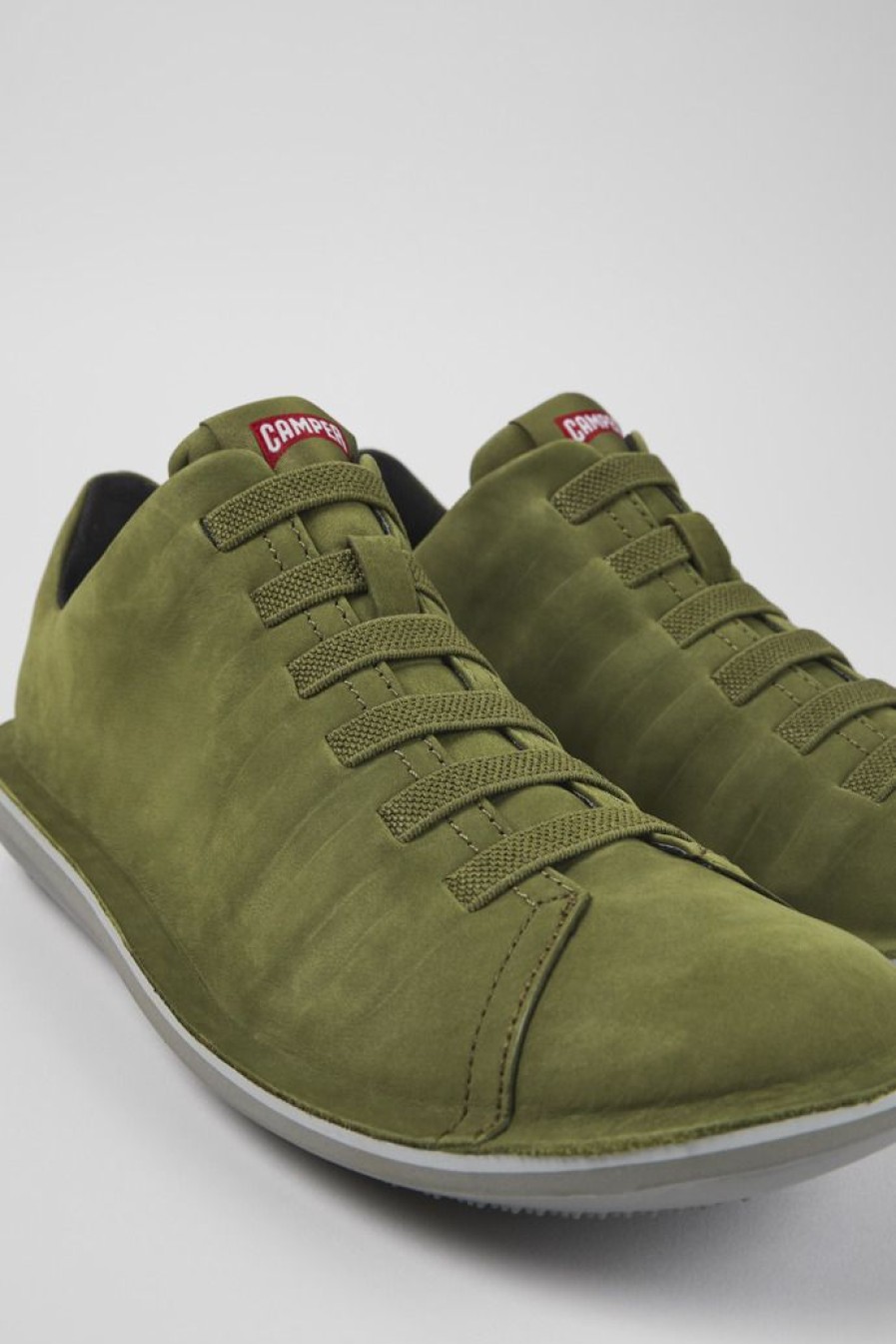 Camper Groene Lage Nubuck Sneaker Voor Heren