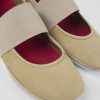 Camper Beige Nubuck Mary Jane-Schoen Voor Dames