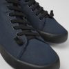 Camper Marineblauwe Stoffen Herensneakers