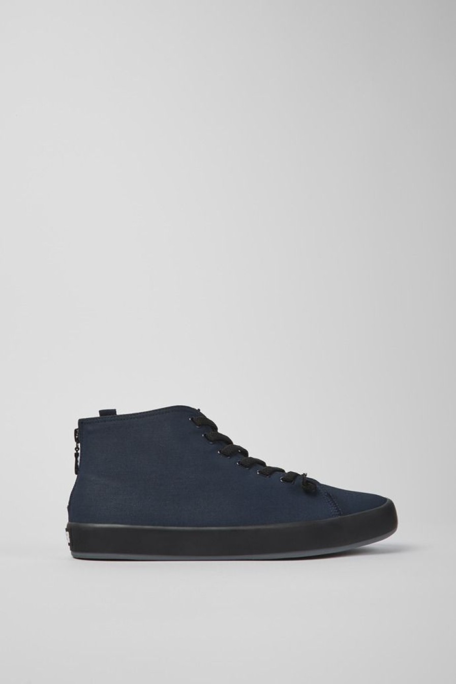 Camper Marineblauwe Stoffen Herensneakers