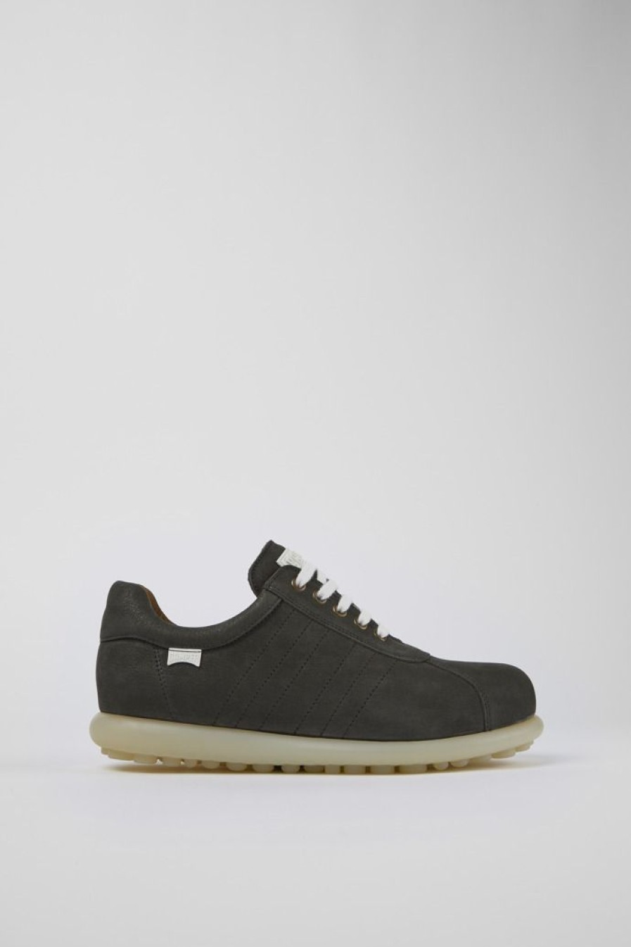 Camper Grijze Nubuck Oxford Sneaker Voor Heren