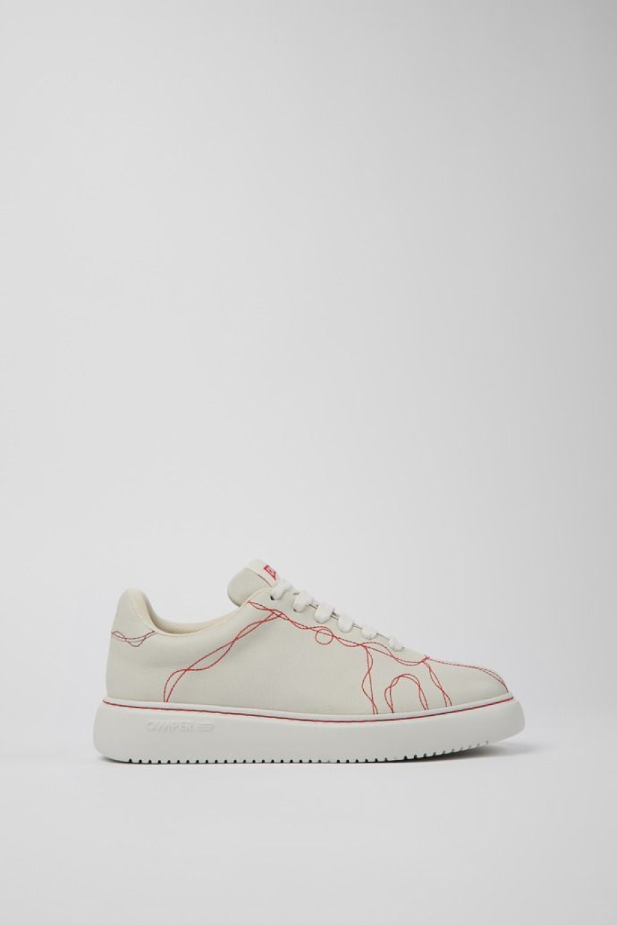 Camper Witte Leren Sneaker Voor Dames