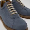 Camper Blauwe Nubuck Oxford Sneaker Voor Heren