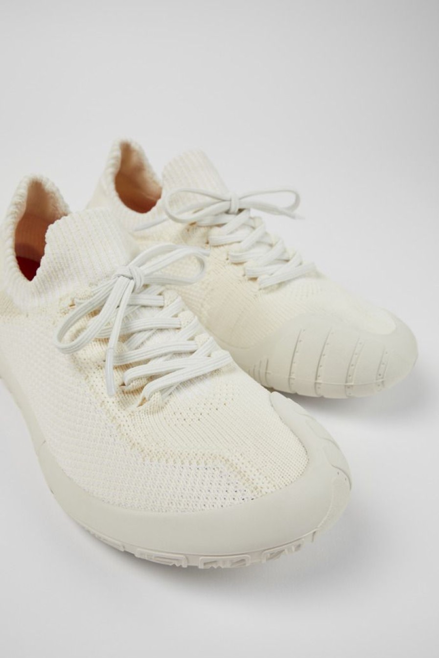 Camper Witte Textiel Sneaker Voor Dames