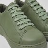 Camper Groene Leren Damessneakers