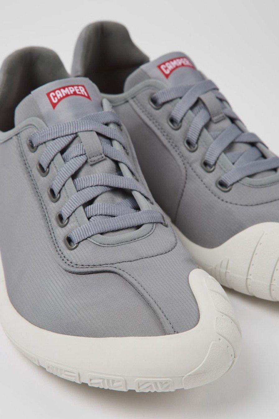 Camper Grijze Stoffen Herensneakers