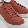 Camper Rode Leren Sneaker Voor Dames