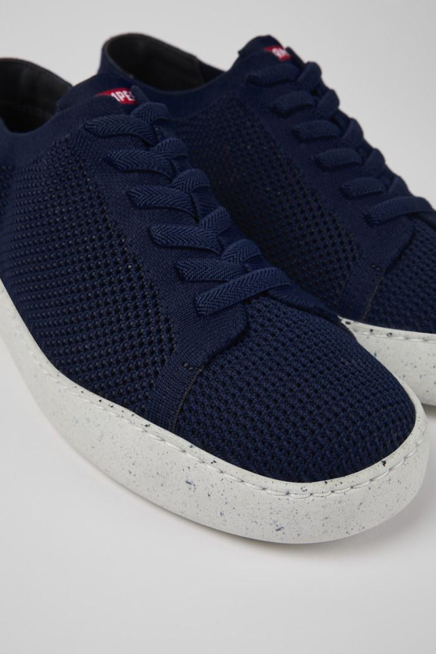 Camper Blauwe Textiel Sneaker Voor Heren