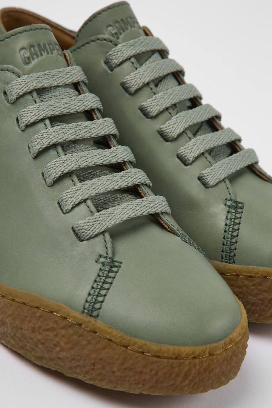 Camper Groene Leren Damesschoenen