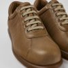 Camper Bruine Leren Schoen Voor Dames