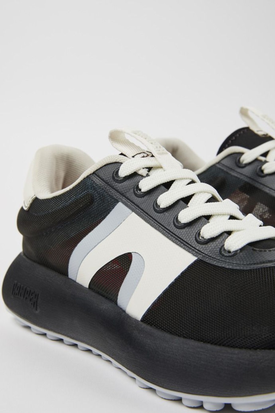 Camper Grijze Textiel Sneaker Voor Dames