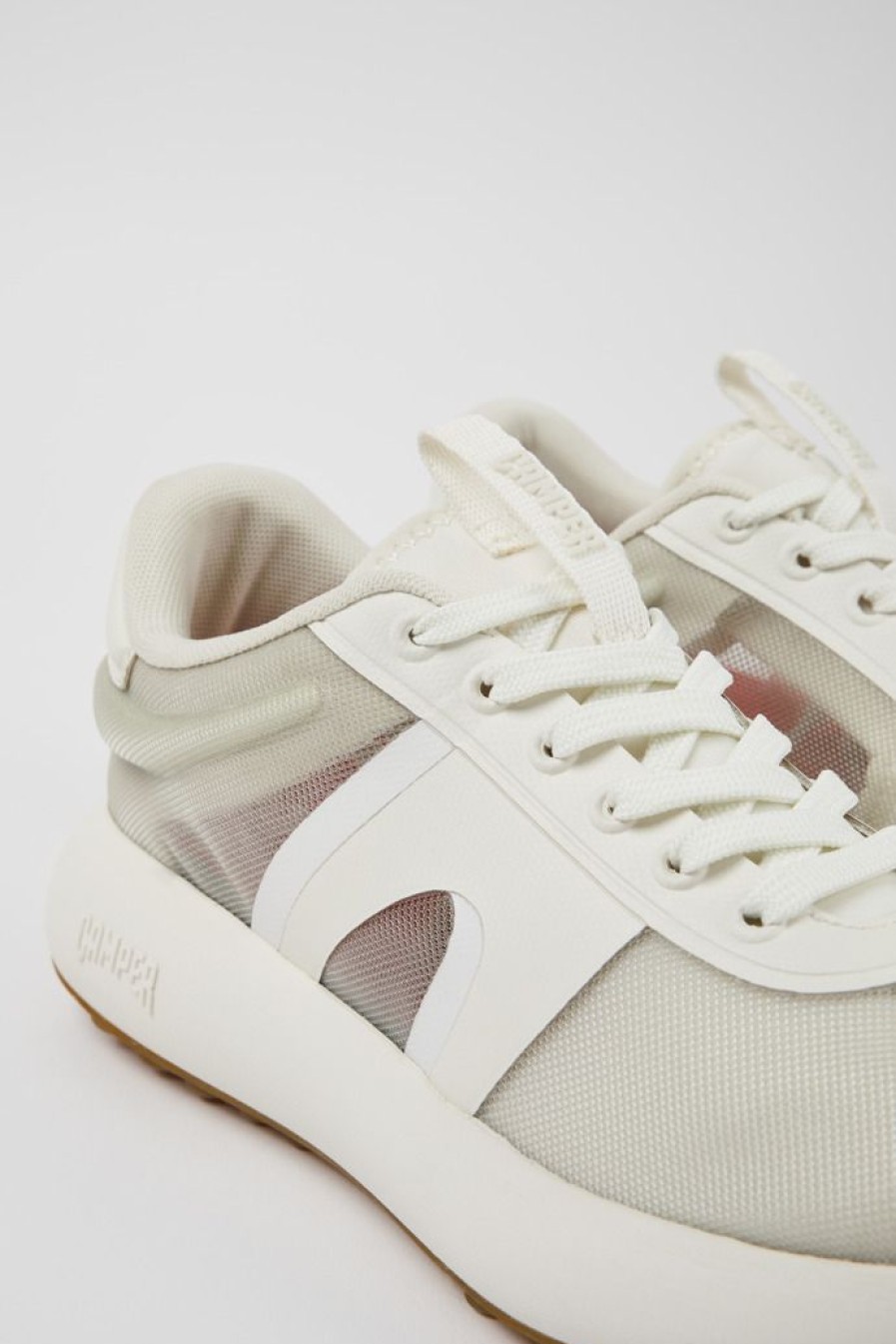 Camper Grijze Textiel Sneaker Voor Dames