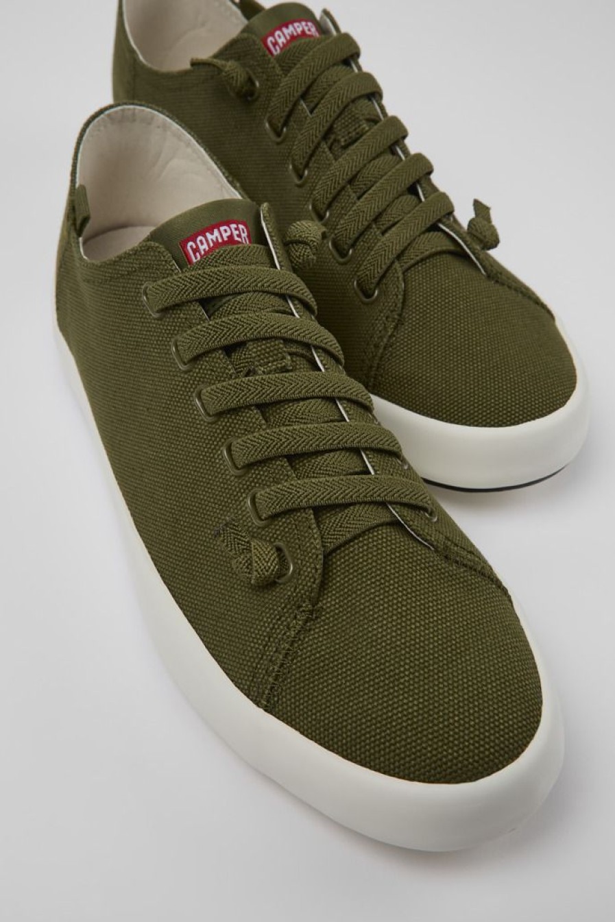 Camper Groene Textiel Sneaker Voor Heren