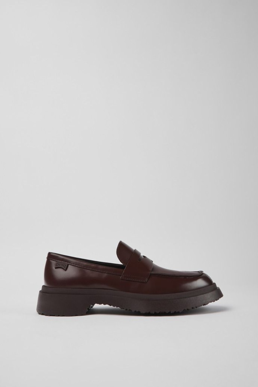 Camper Bordeaux Leren Damesloafers